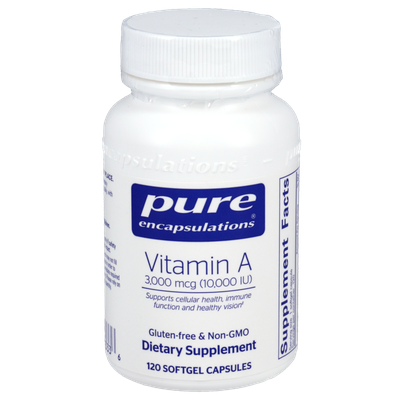 Pure Encapsulations Vitamin A 3,000mcg (10,000IU)