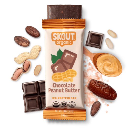 Skout Organic Protein Bar Chocolate Peanut Butter