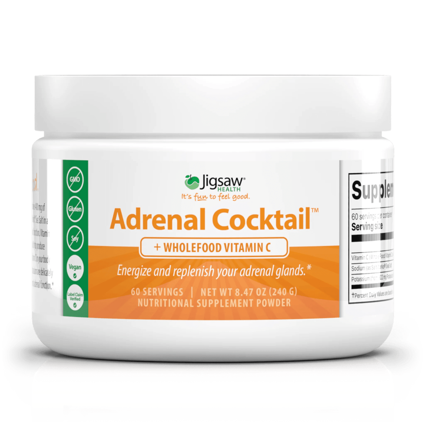 Adrenal Cocktail Powder (60 servings) - Wholistic Nutrition - Wellness Supplements - Jigsaw
