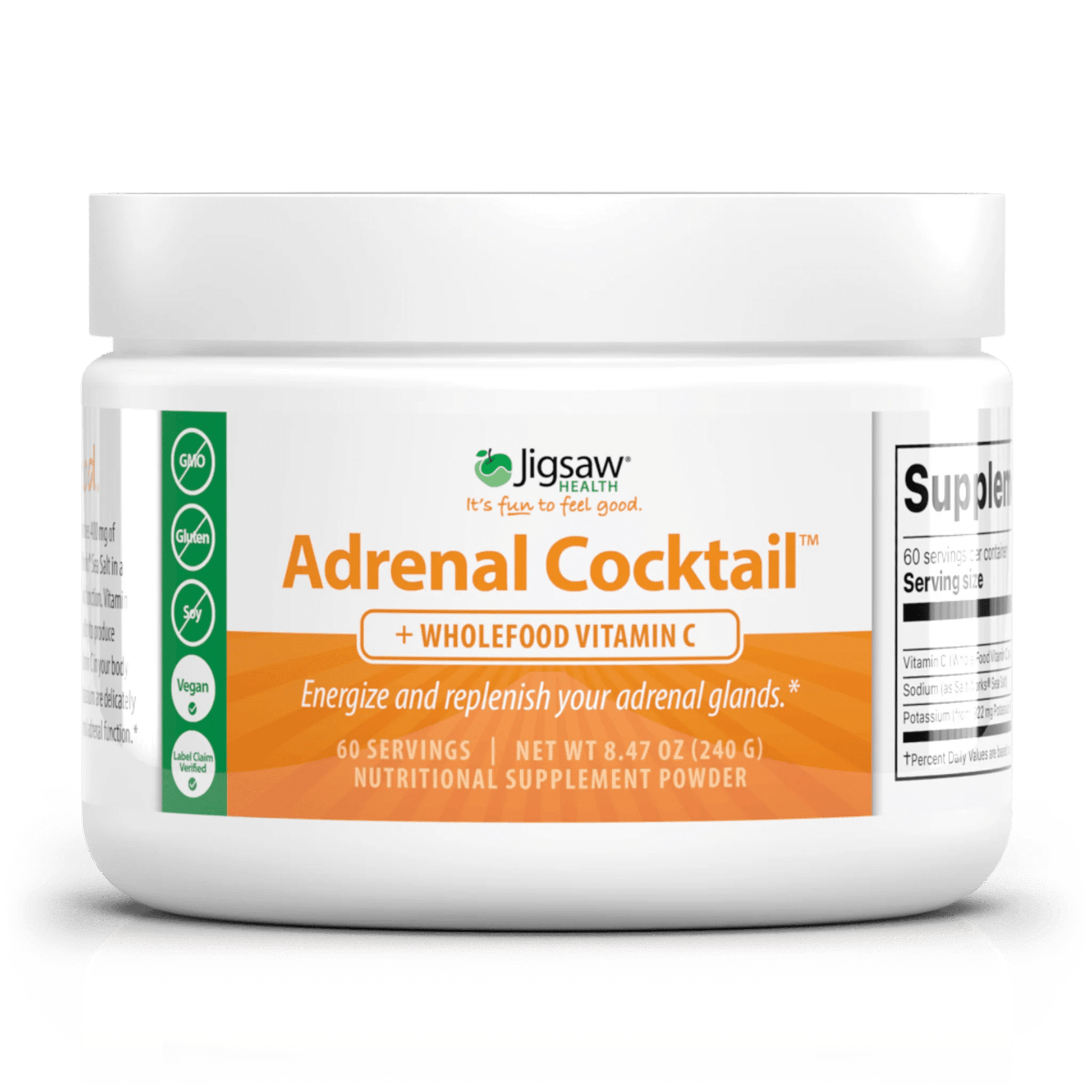 Adrenal Cocktail Powder (60 servings) - Wholistic Nutrition - Wellness Supplements - Jigsaw