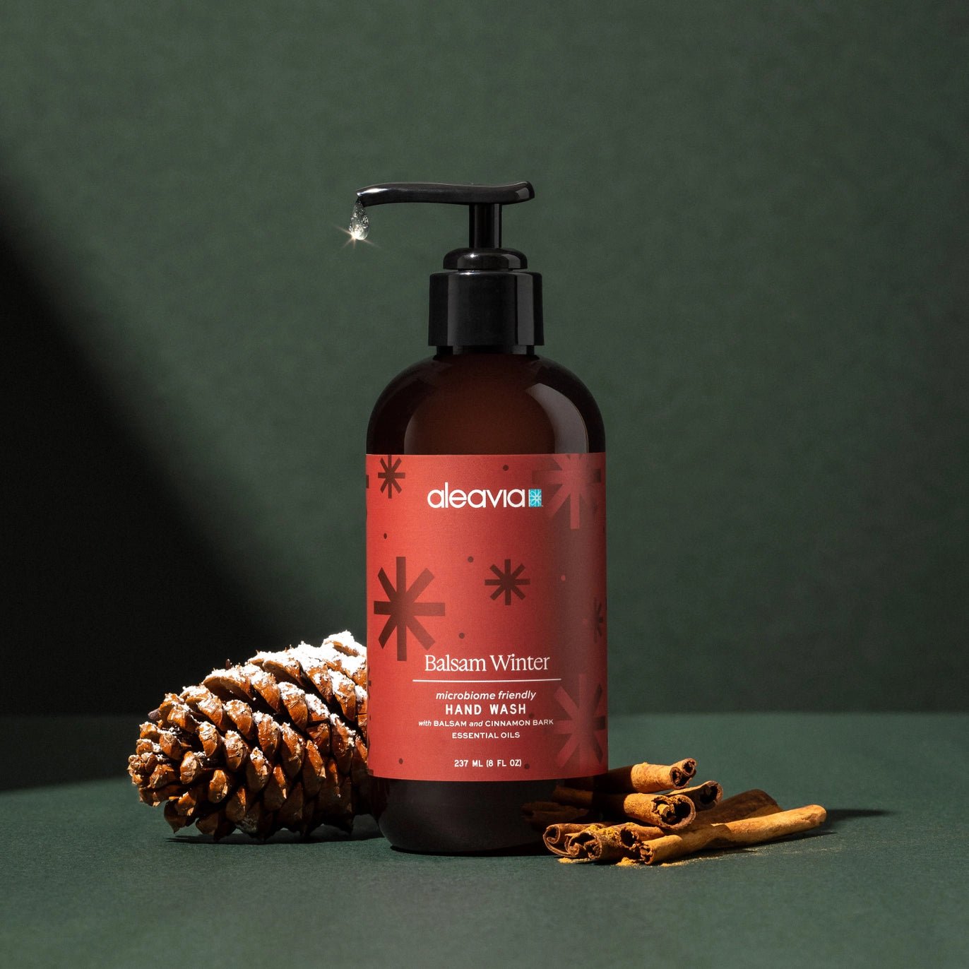 Aleavia Balsam Winter Microbiome Friendly Hand Wash | Microbiome Friendly Cleanser - 8 oz. - Wholistic Nutrition - Hair, Skin & Body Care - Aleavia