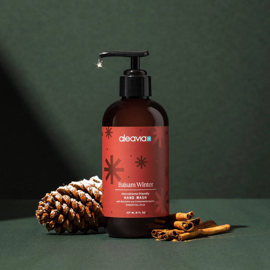Aleavia Balsam Winter Microbiome Friendly Hand Wash | Microbiome Friendly Cleanser - 8 oz. - Wholistic Nutrition - Hair, Skin & Body Care - Aleavia