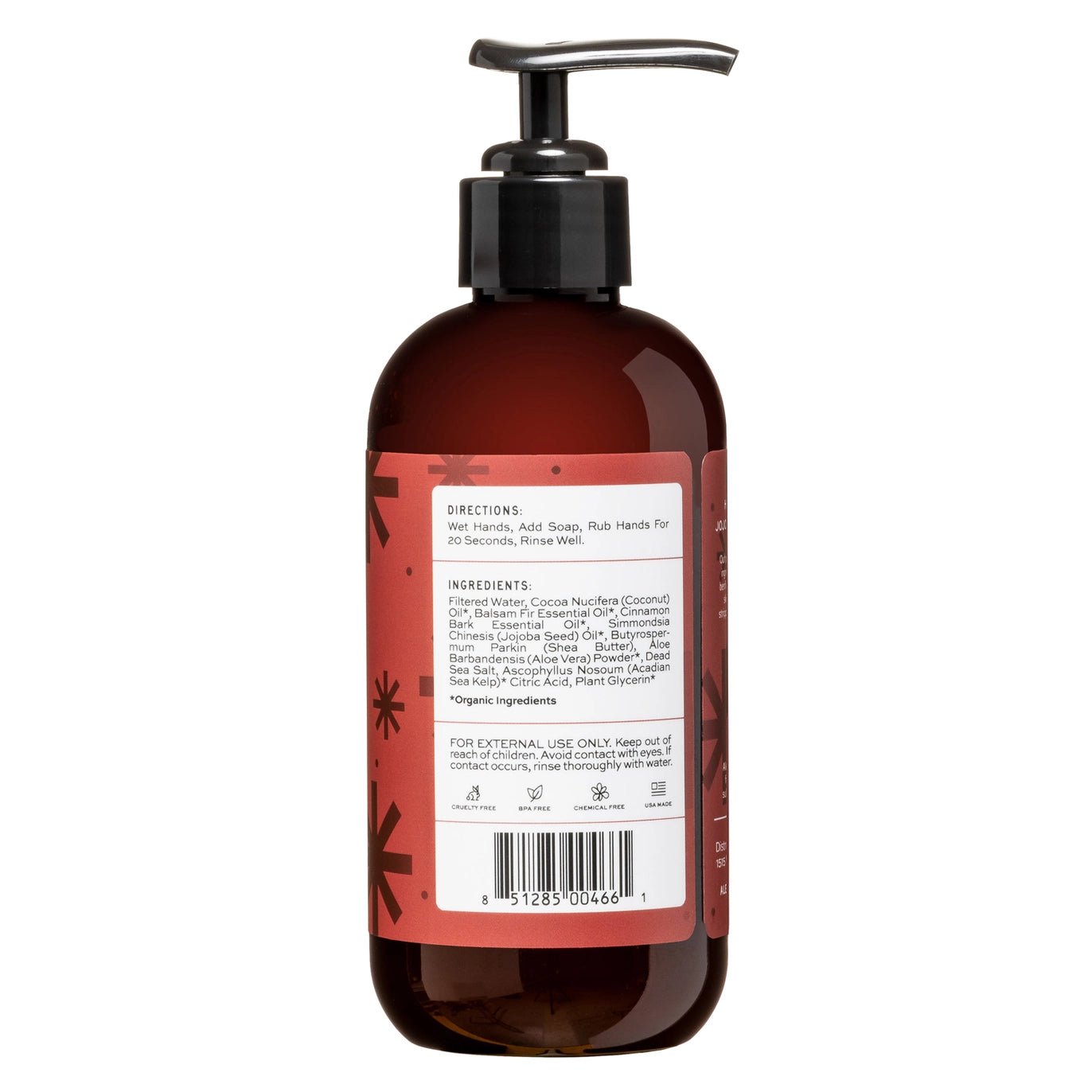 Aleavia Balsam Winter Microbiome Friendly Hand Wash | Microbiome Friendly Cleanser - 8 oz. - Wholistic Nutrition - Hair, Skin & Body Care - Aleavia