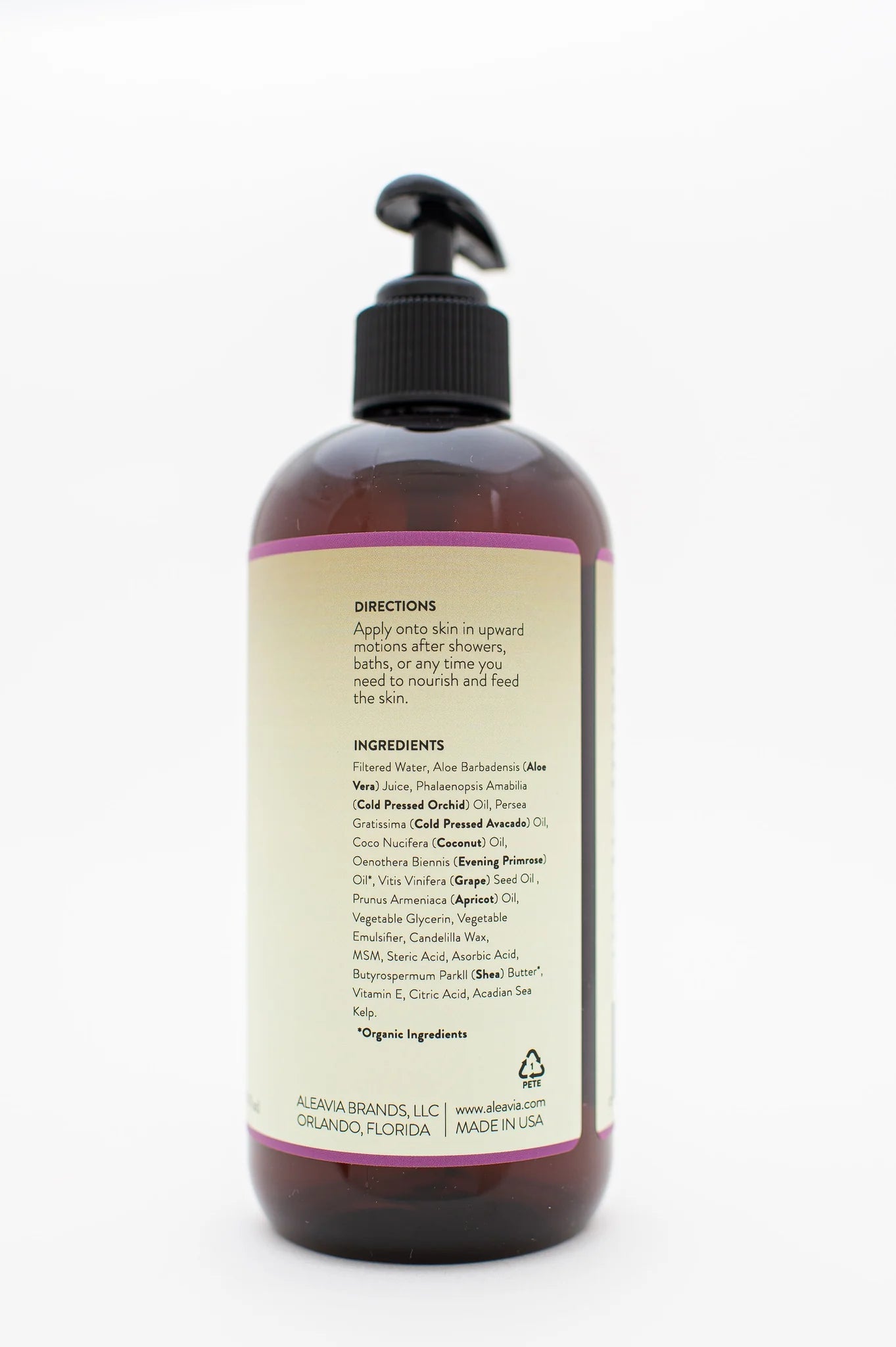 Aleavia Prebiotic Lotion - 12 oz. - Wholistic Nutrition - Hair, Skin & Body Care - Aleavia