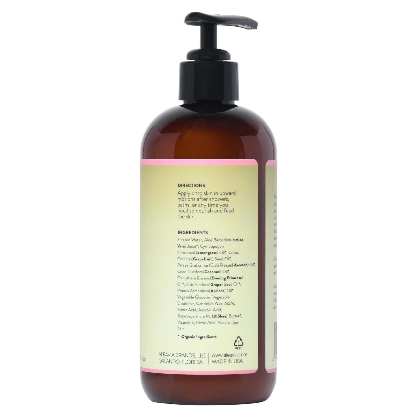 Aleavia Prebiotic Lotion - 12 oz. - Wholistic Nutrition - Hair, Skin & Body Care - Aleavia