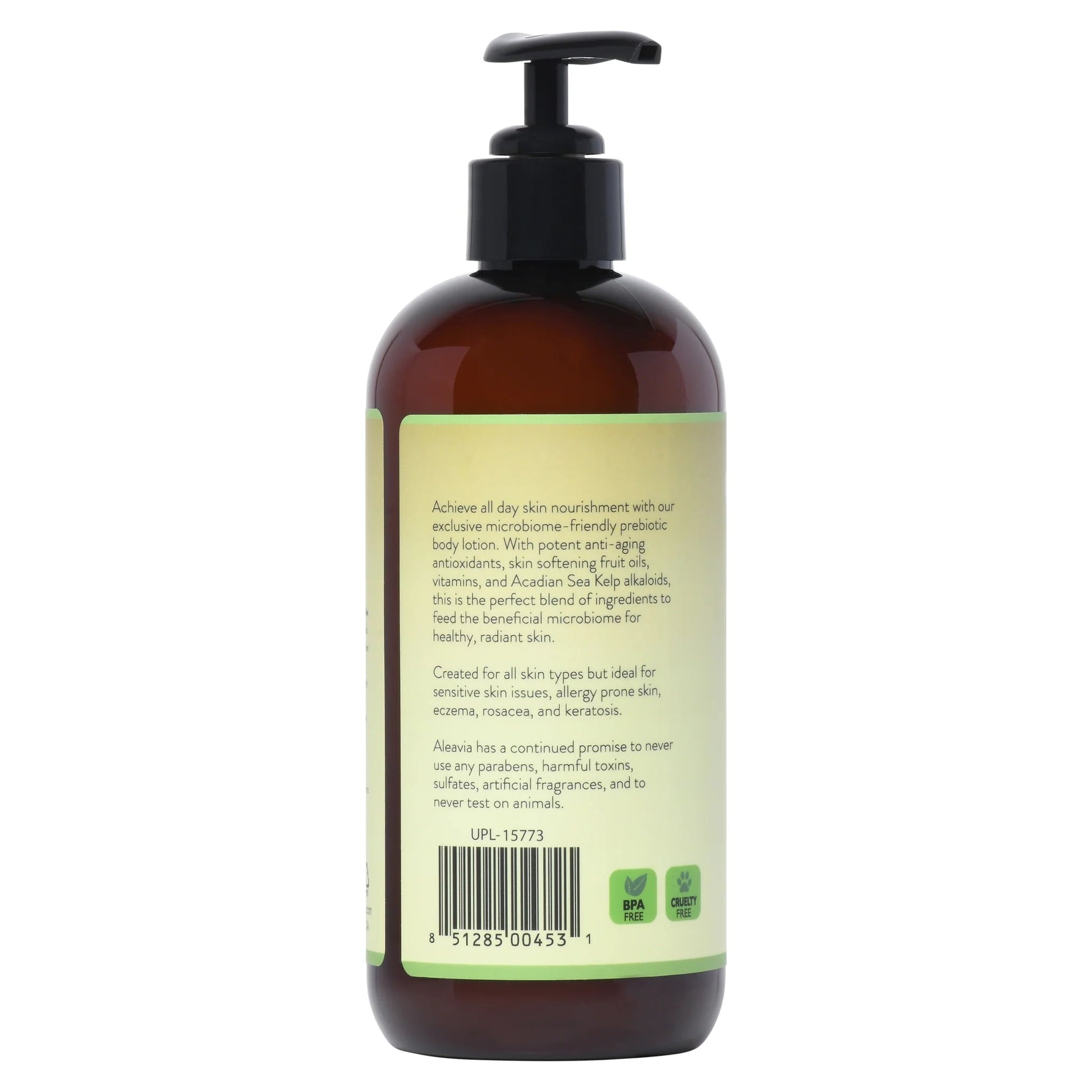 Aleavia Prebiotic Lotion - 12 oz. - Wholistic Nutrition - Hair, Skin & Body Care - Aleavia