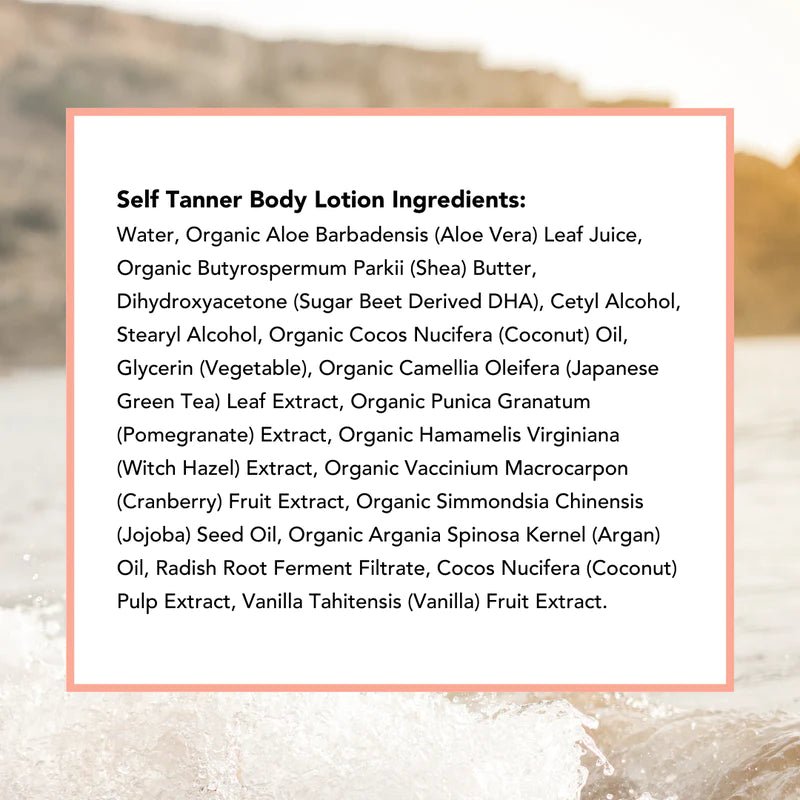 Beauty by Earth Self Tanner Lotion - Wholistic Nutrition - Hair, Skin & Body Care - Beauty by Earth