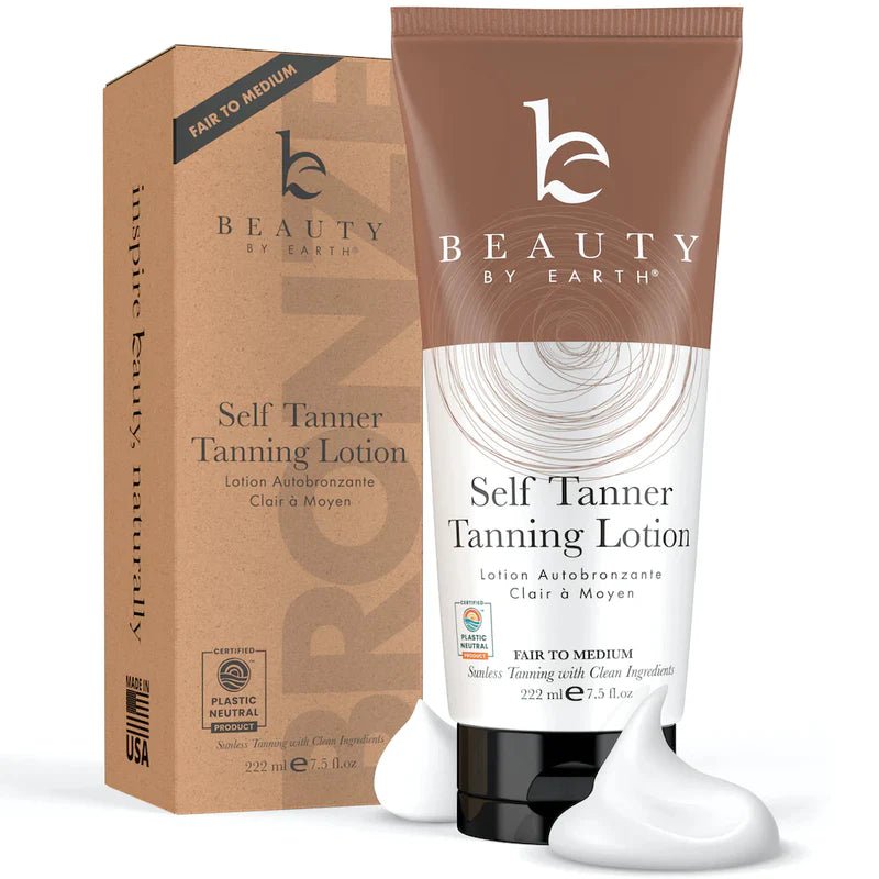 Beauty by Earth Self Tanner Lotion - Wholistic Nutrition - Hair, Skin & Body Care - Beauty by Earth