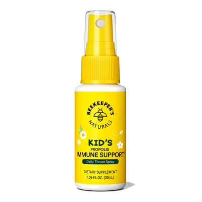 Beekeeper’s Naturals Kid's Propolis Immune Support Throat Spray - Wholistic Nutrition - Default - Beekeeper's Naturals
