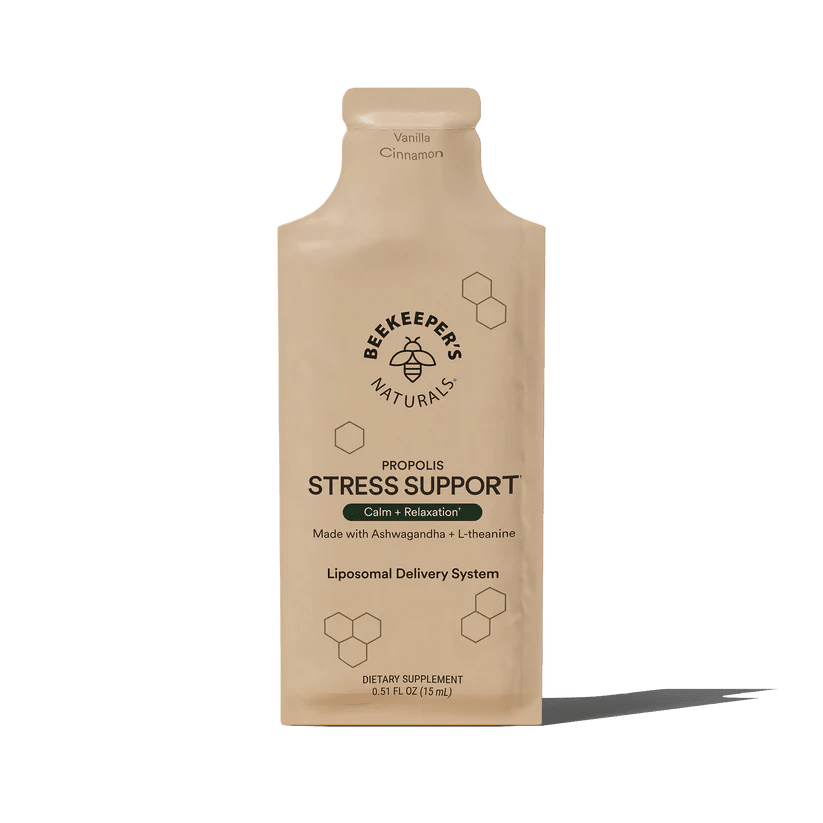 Beekeeper's Naturals Propolis Stress Support Liposomal - 10 Pack - Wholistic Nutrition - Wellness Supplements - Beekeeper's Naturals