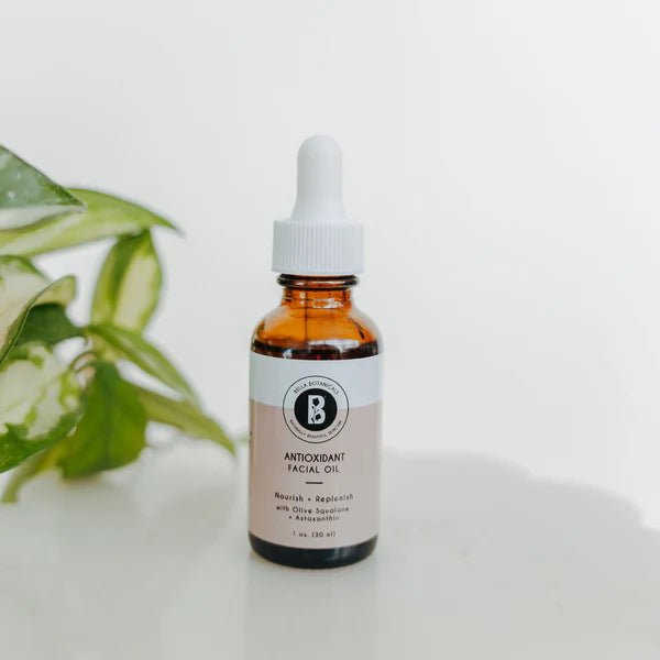 Bella Botanicals - Antioxidant Facial Oil with Olive Squalane and Astaxanthin - Wholistic Nutrition - Hair, Skin & Body Care - Bella Botanicals
