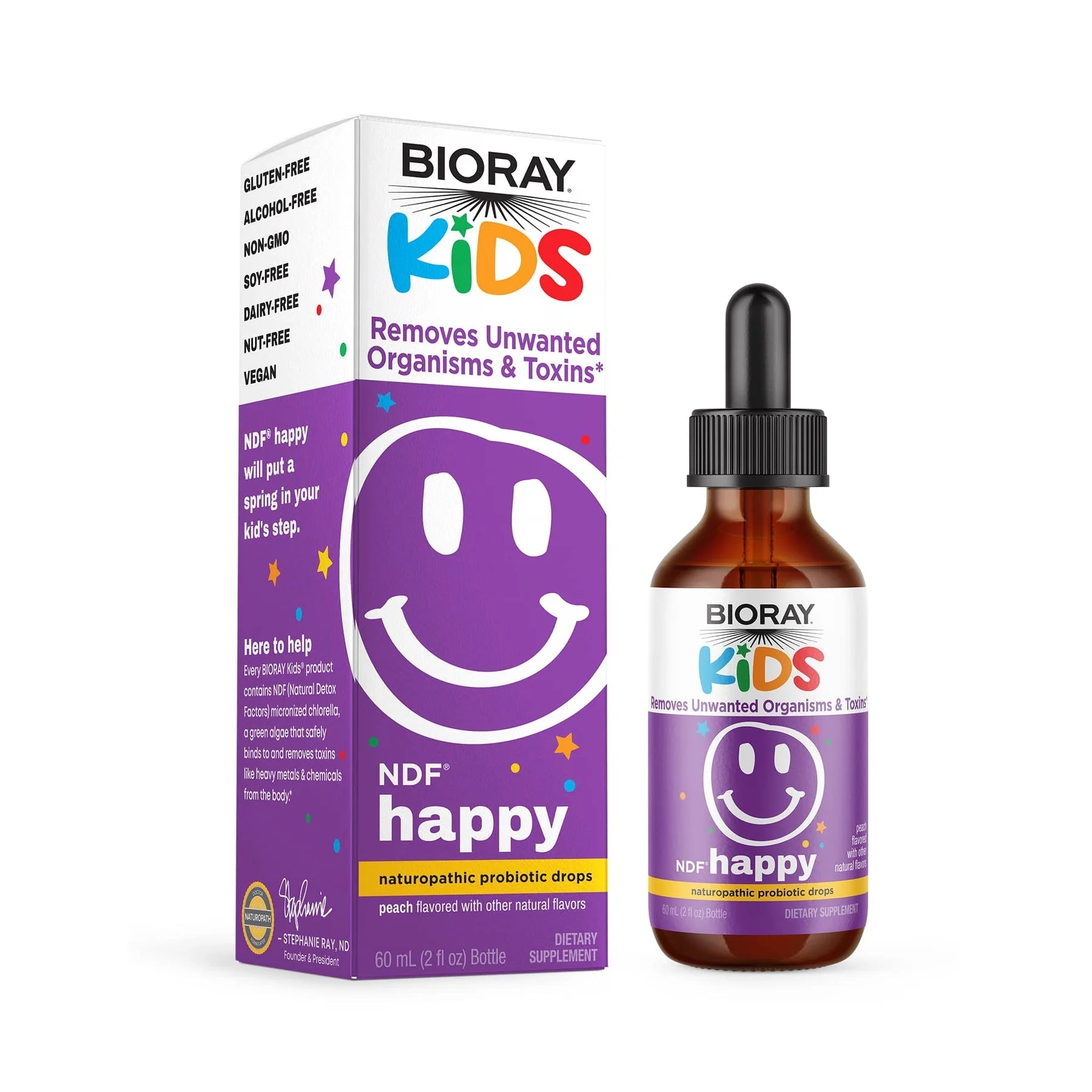 Bioray Kids NDF Happy - 2 oz. - Wholistic Nutrition - Wellness Supplements - Bioray