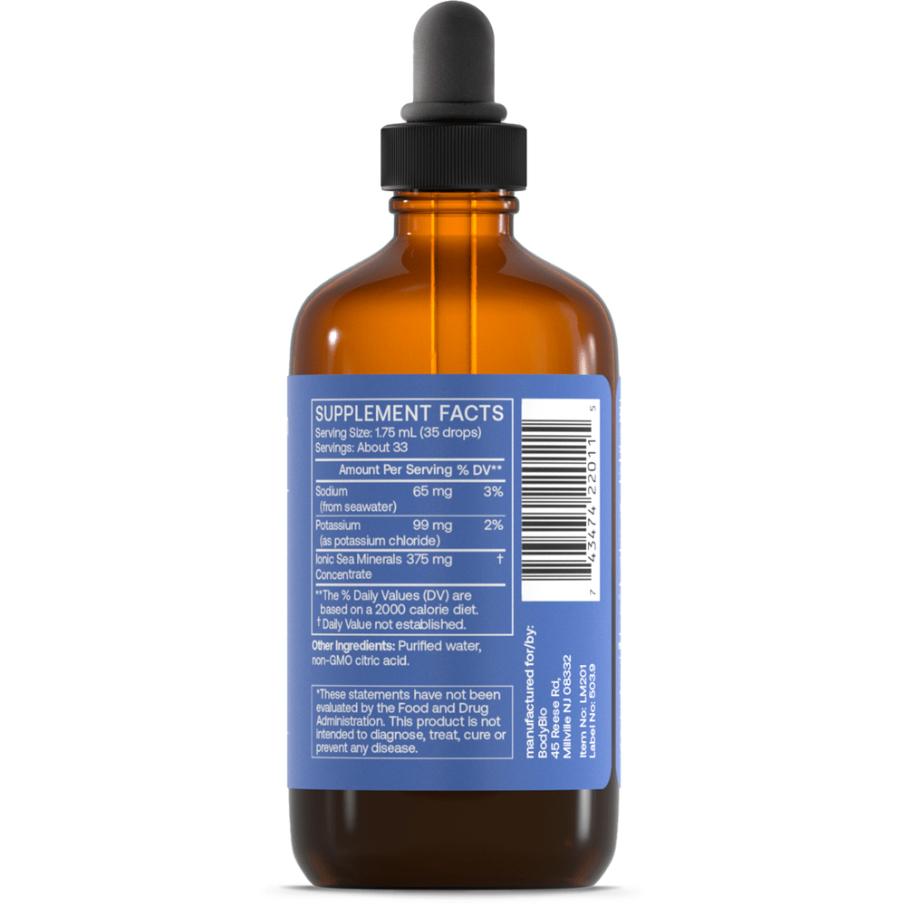 Body Bio Potassium Liquid Mineral 2oz - Wholistic Nutrition - Wholistic Nutrition