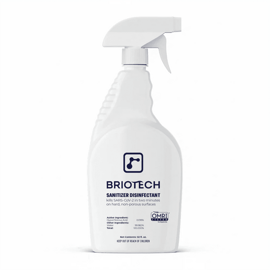Briotech Sanitzer and Disinfectant 32 oz. - Wholistic Nutrition - Cleaning & Laundry - Briotech