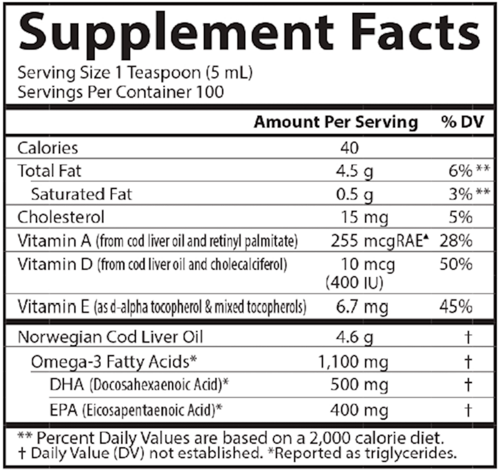 Carlson Cod Liver Oil Lemon 16.9 oz - Wholistic Nutrition-Default-Carlson
