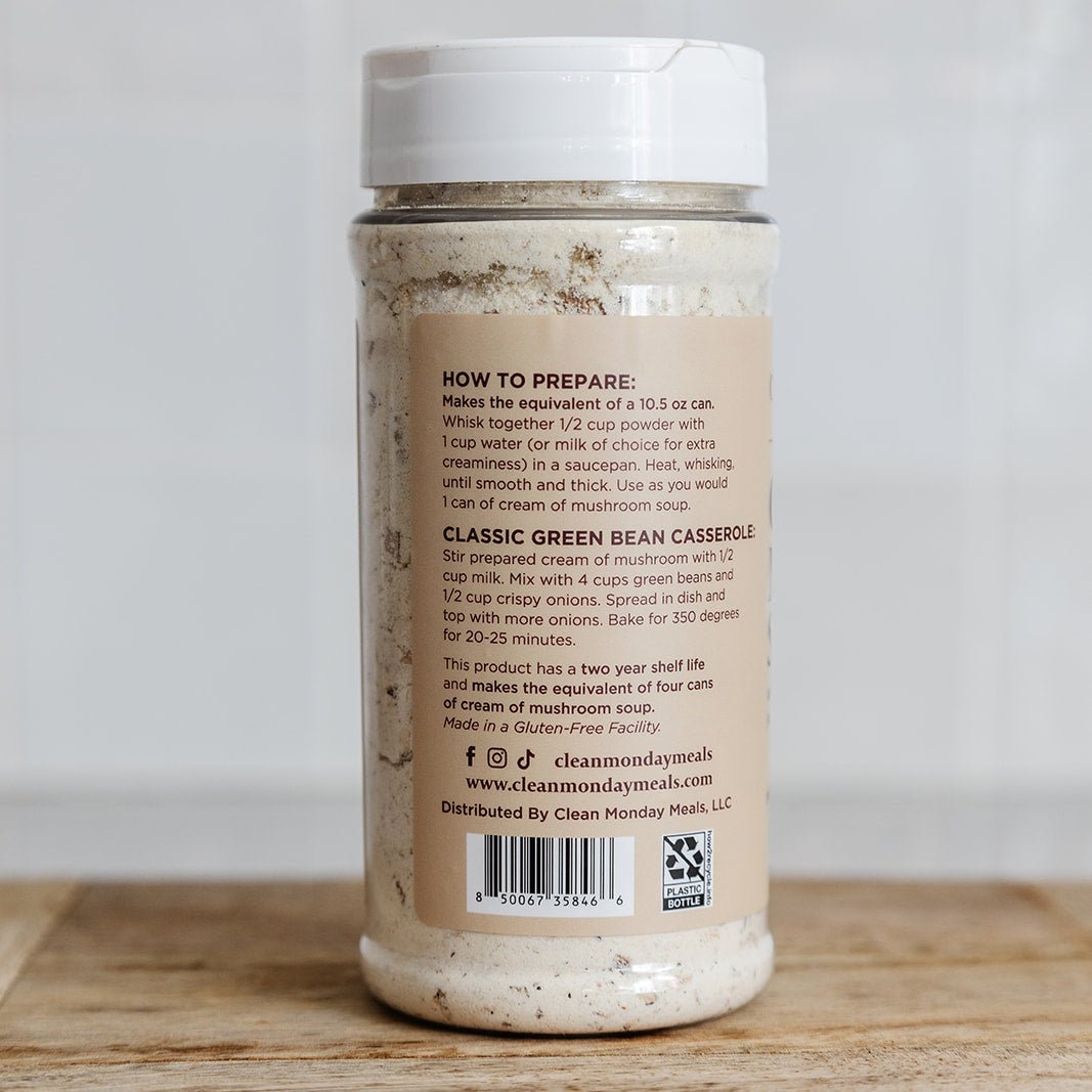 Clean Monday Meals - Cream of Mushroom Soup Mix - Wholistic Nutrition-Wholistic Home-Clean Monday Meals