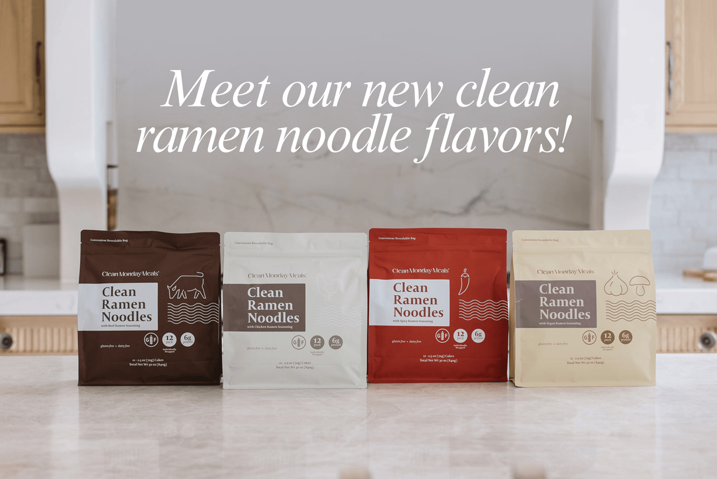 Clean Monday Meals - Ramen Noodles with Chicken Seasoning - Wholistic Nutrition-Wholistic Home-Clean Monday Meals