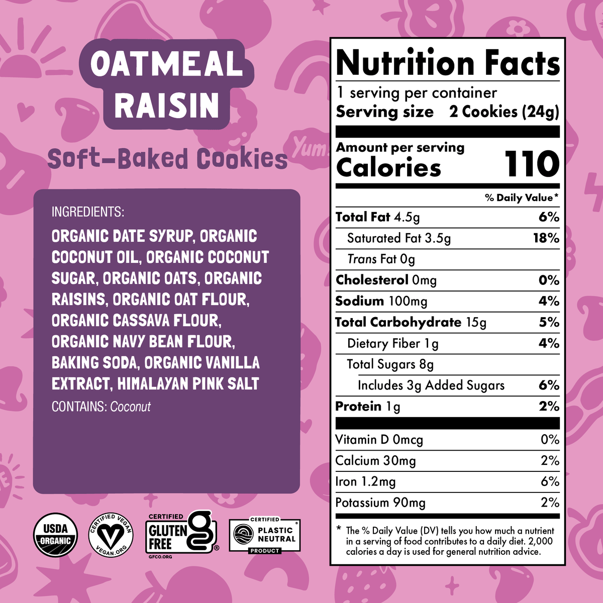Skout Organic Oatmeal Raisin Soft Baked Cookies