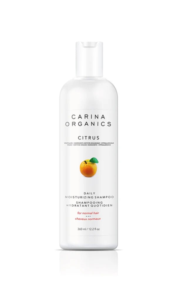 Daily Moisturizing Shampoo - 12 oz. - Wholistic Nutrition - Hair, Skin & Body Care - Carina Organics