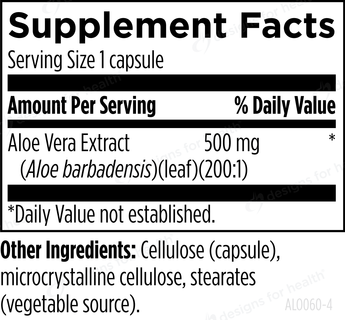 Designs for Health Aloe 200X - Wholistic Nutrition - Default - Designs for Health