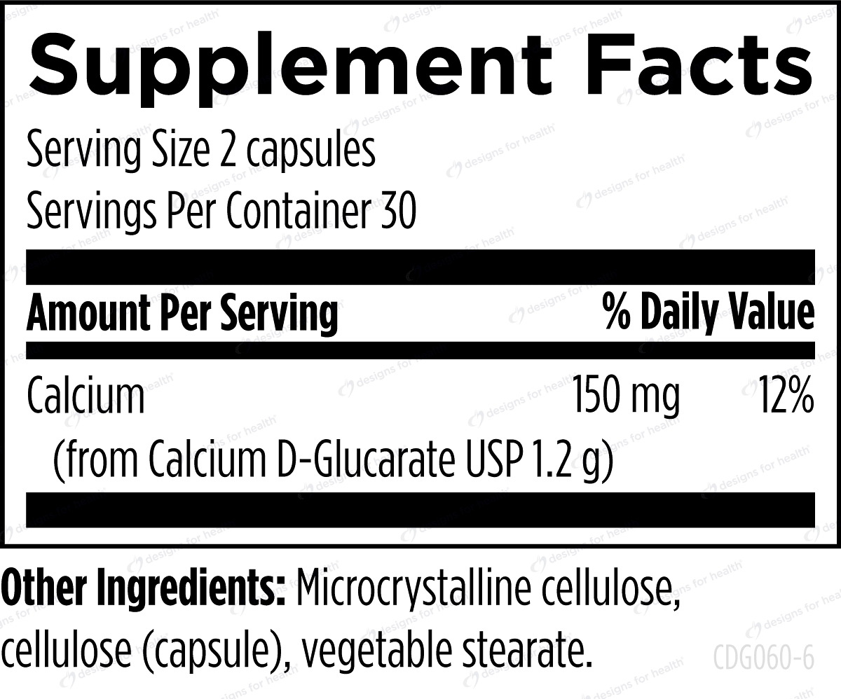 Designs for Health Calcium D - Glucarate - Wholistic Nutrition - Default - Designs for Health