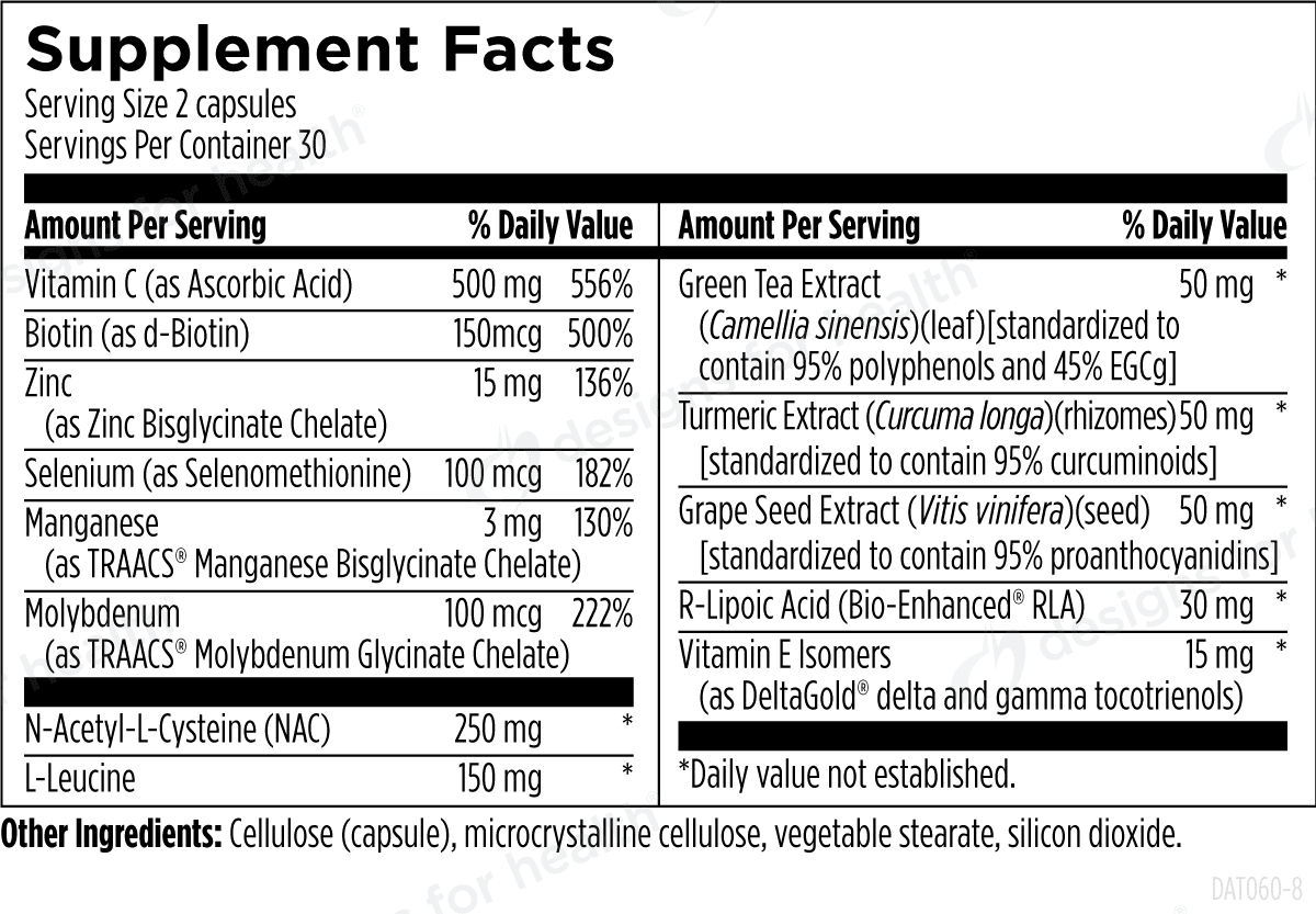 Designs for Health Detox Antiox - 60 caps - Wholistic Nutrition - Default - Designs for Health