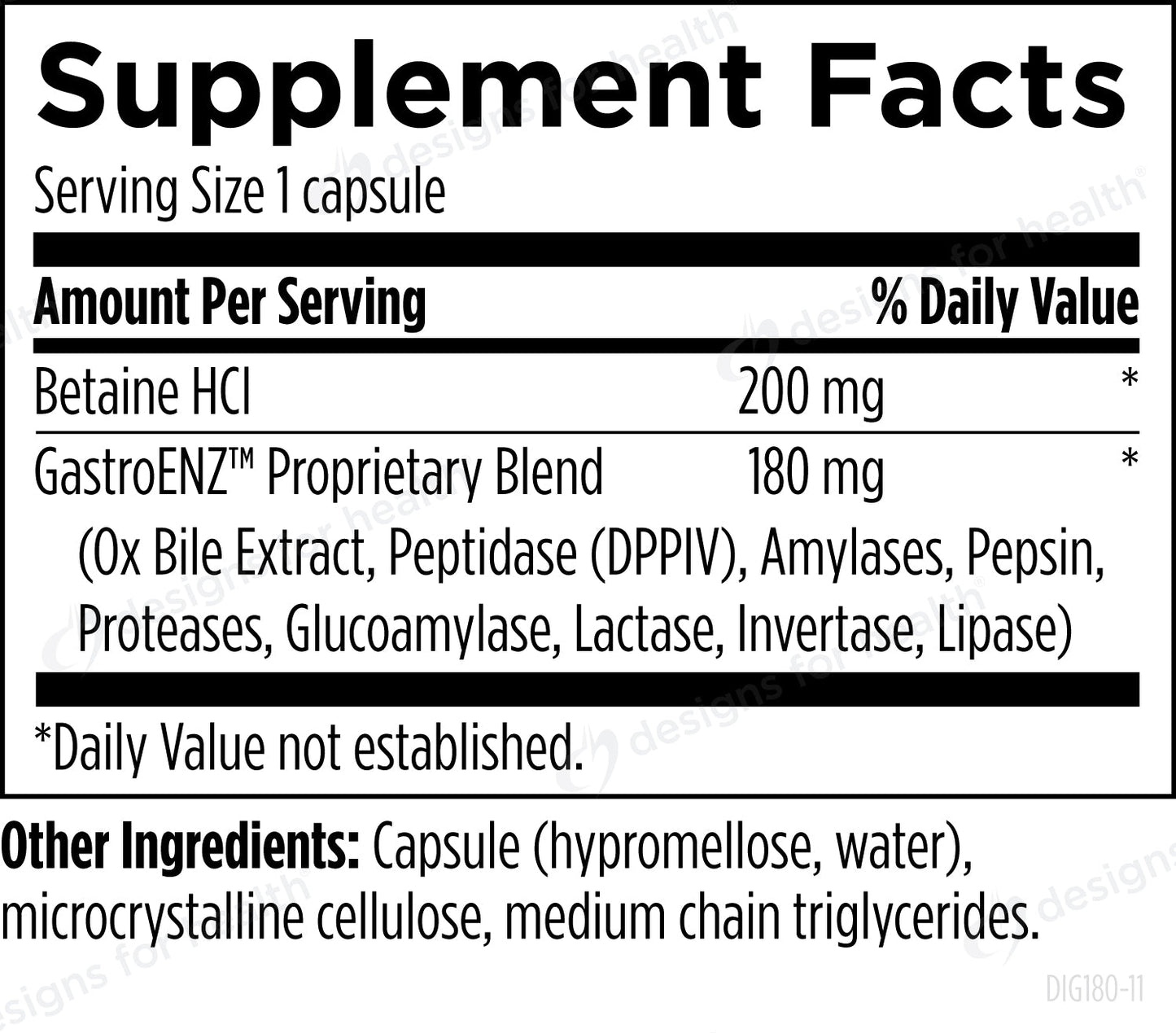 Designs for Health Digestzymes - 180 caps - Wholistic Nutrition - Default - Designs for Health