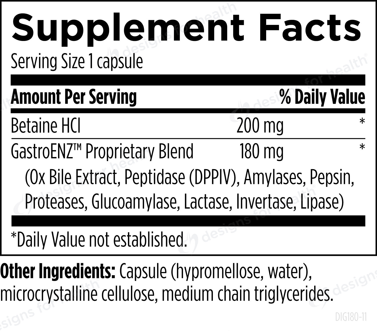 Designs for Health Digestzymes - 180 caps - Wholistic Nutrition - Default - Designs for Health