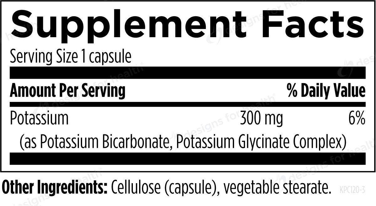 Designs for Health K + 2 Potassium - Wholistic Nutrition - Default - Designs for Health