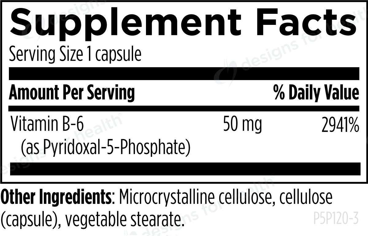 Designs for Health P - 5 - P 50mg - Wholistic Nutrition - Designs for Health
