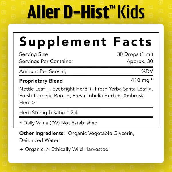 Dr. Green Life Aller D - Hist™ Kids - Wholistic Nutrition - Wholistic Medicine Cabinet - Dr. Green Life/Mom
