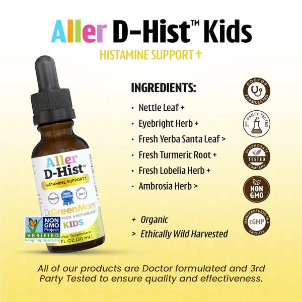 Dr. Green Life Aller D - Hist™ Kids - Wholistic Nutrition - Wholistic Medicine Cabinet - Dr. Green Life/Mom