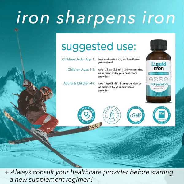 Dr. Green Life Liquid Iron - Wholistic Nutrition - Wellness Supplements - Dr. Green Life/Mom