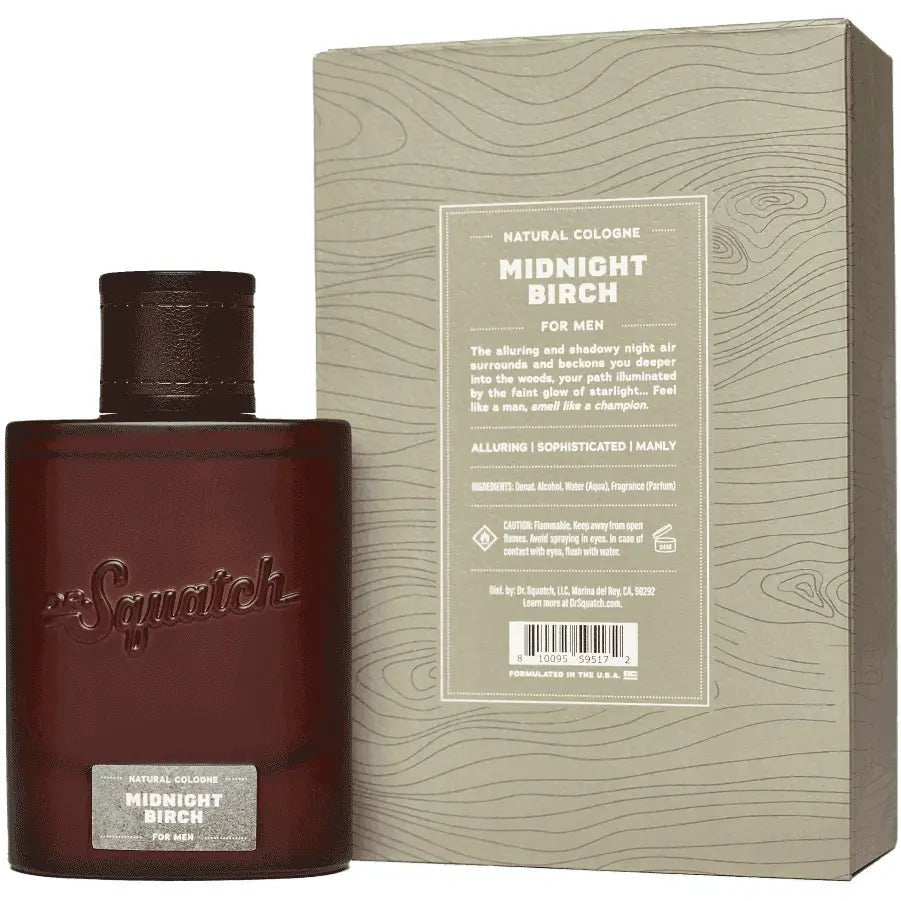 Dr. Squatch Midnight Birch Cologne - Wholistic Nutrition - Hair, Skin & Body Care - Dr. Squatch