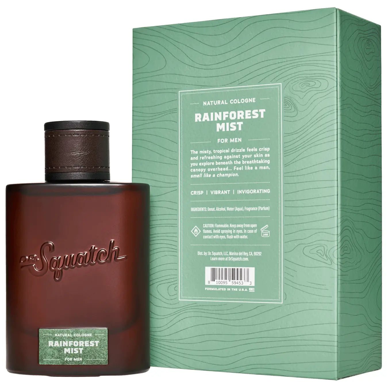 Dr. Squatch Rainforest Mist Cologne - Wholistic Nutrition - Hair, Skin & Body Care - Dr. Squatch