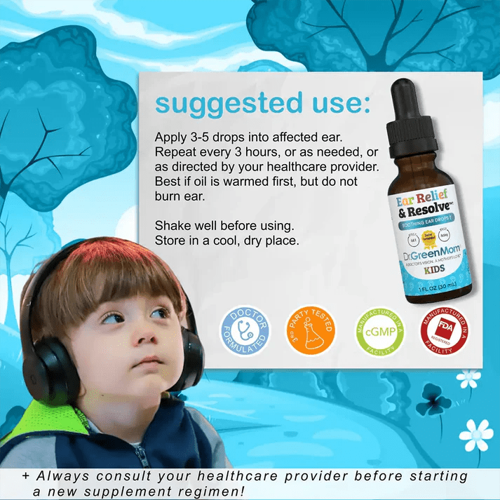Ear Relief & Resolve™✝︎ Kids - Wholistic Nutrition - Wholistic Medicine Cabinet - Dr. Green Life/Mom