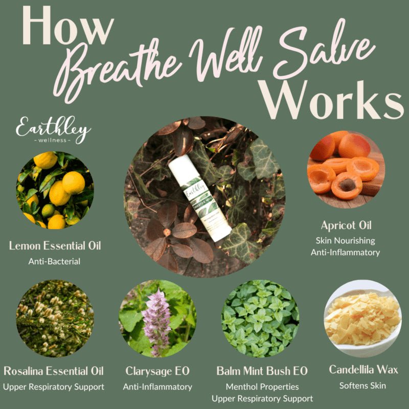 Earthley Breathe Well Salve .5 oz. - Wholistic Nutrition - Hair, Skin & Body Care - Earthley