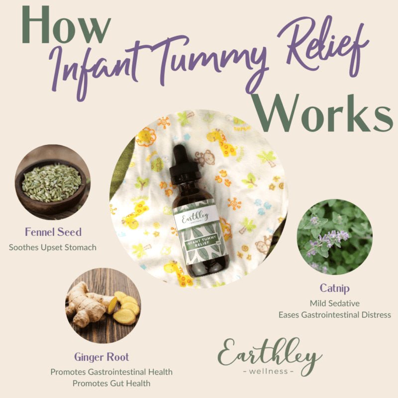 Earthley Infant Tummy Relief 1 oz. - Wholistic Nutrition - Wholistic Medicine Cabinet - Earthley