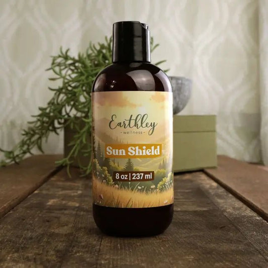 Earthley Sun Shield 8 oz. - Wholistic Nutrition - Hair, Skin & Body Care - Earthley