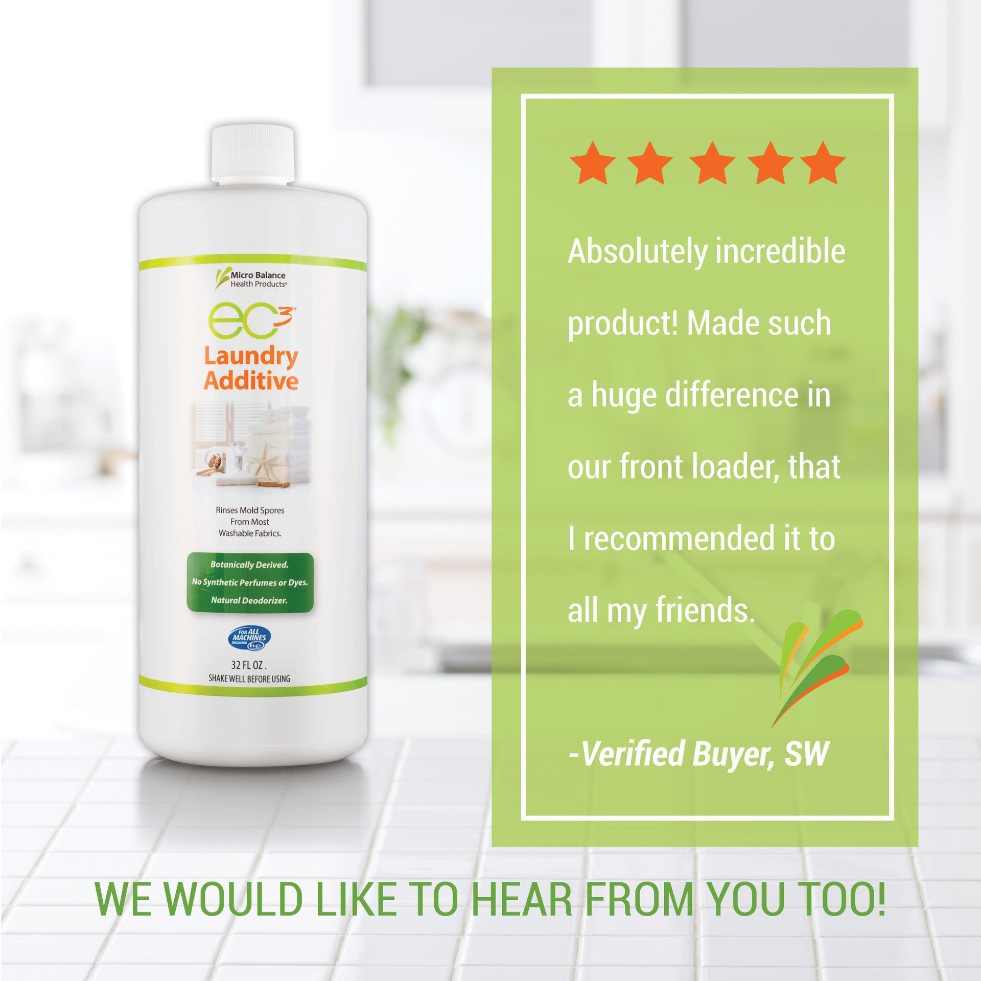 EC3 Laundry Additive - Wholistic Nutrition - Cleaning & Laundry - Micro Balance Health Products