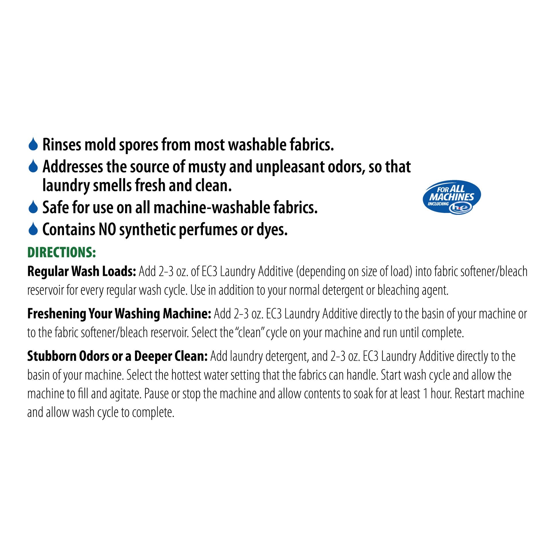 EC3 Laundry Additive - Wholistic Nutrition - Cleaning & Laundry - Micro Balance Health Products