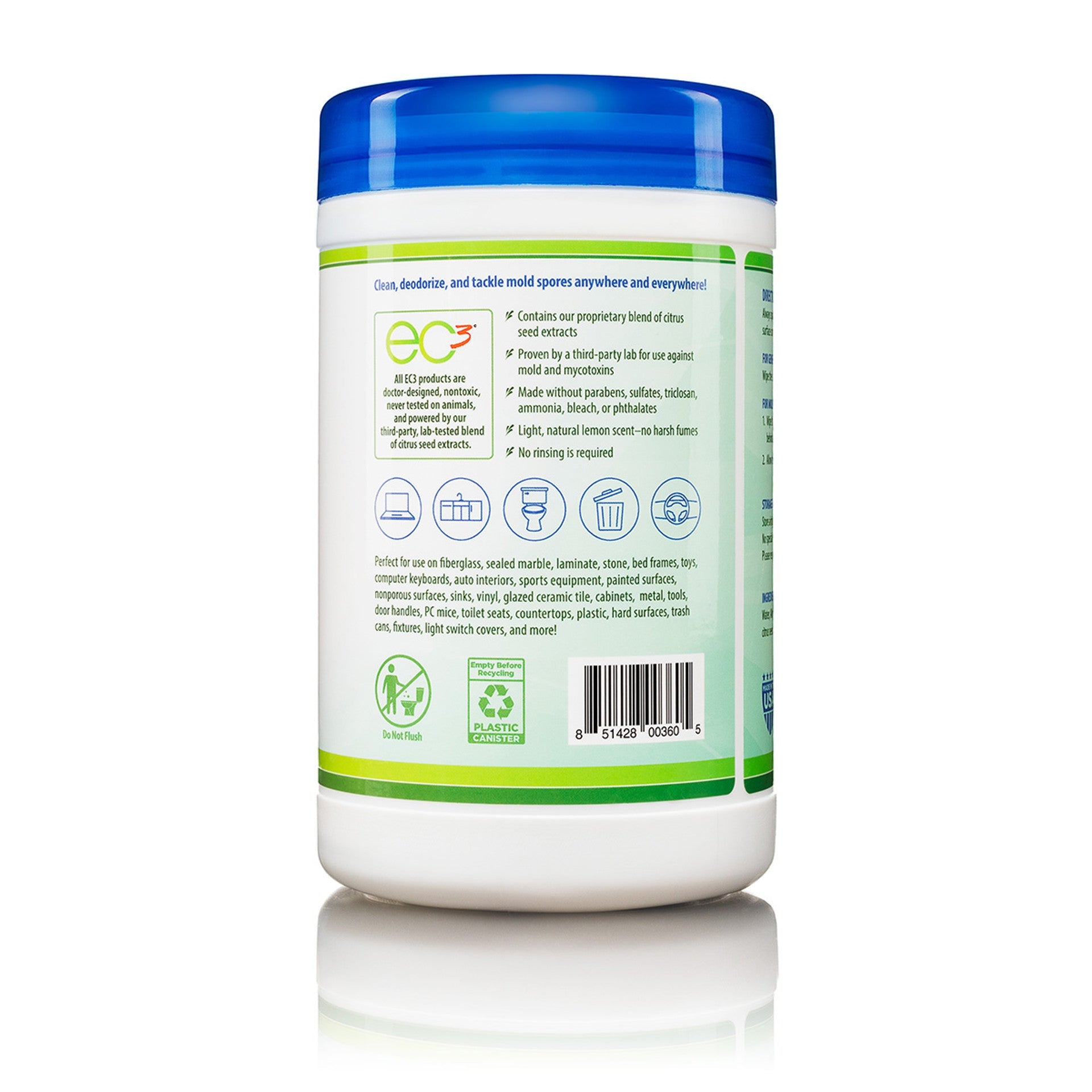 EC3 Wipes - Wholistic Nutrition - Cleaning & Laundry - Micro Balance Health Products