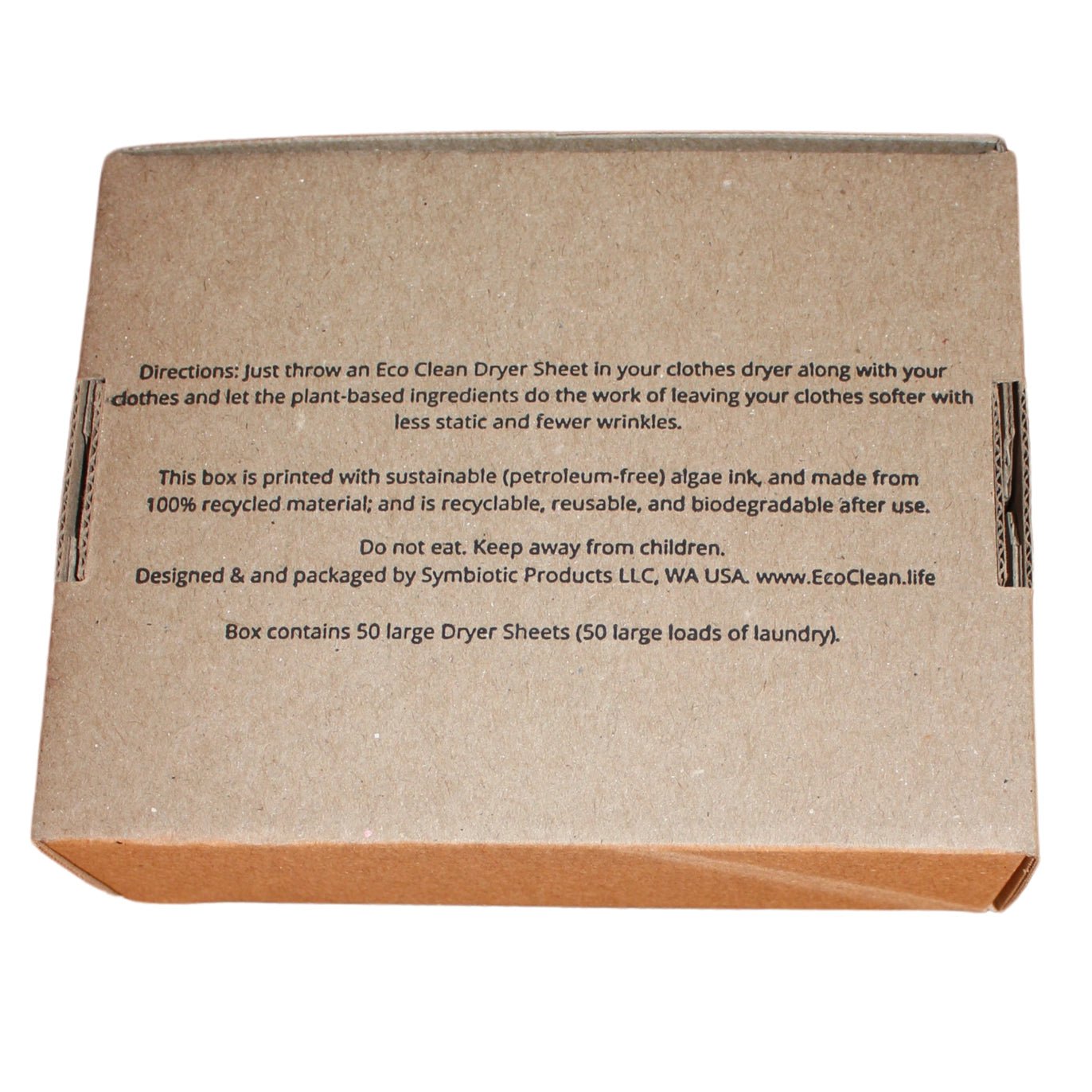Eco Clean Sheets Dryer Sheets - 50 Lg. Sheets - Wholistic Nutrition - Cleaning & Laundry - Eco Clean Sheets