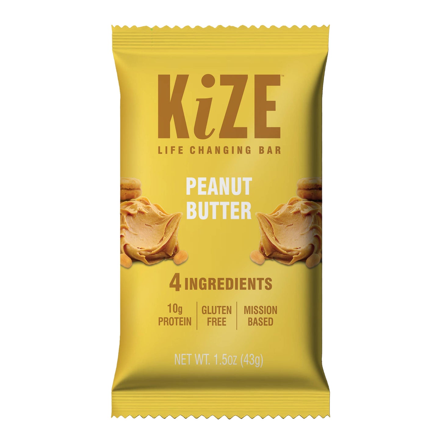 KiZE Peanut Butter - Individual bar (CONTAINS DAIRY)