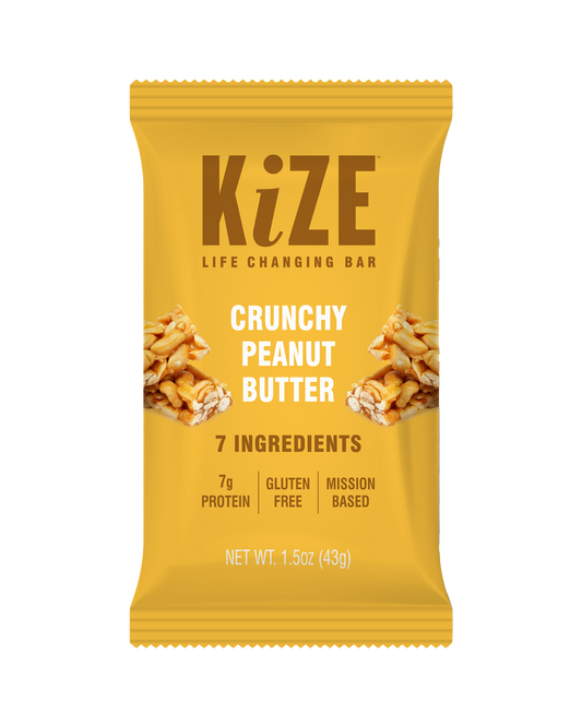 KiZE Crunchy Peanut Butter Bar - 10ct box