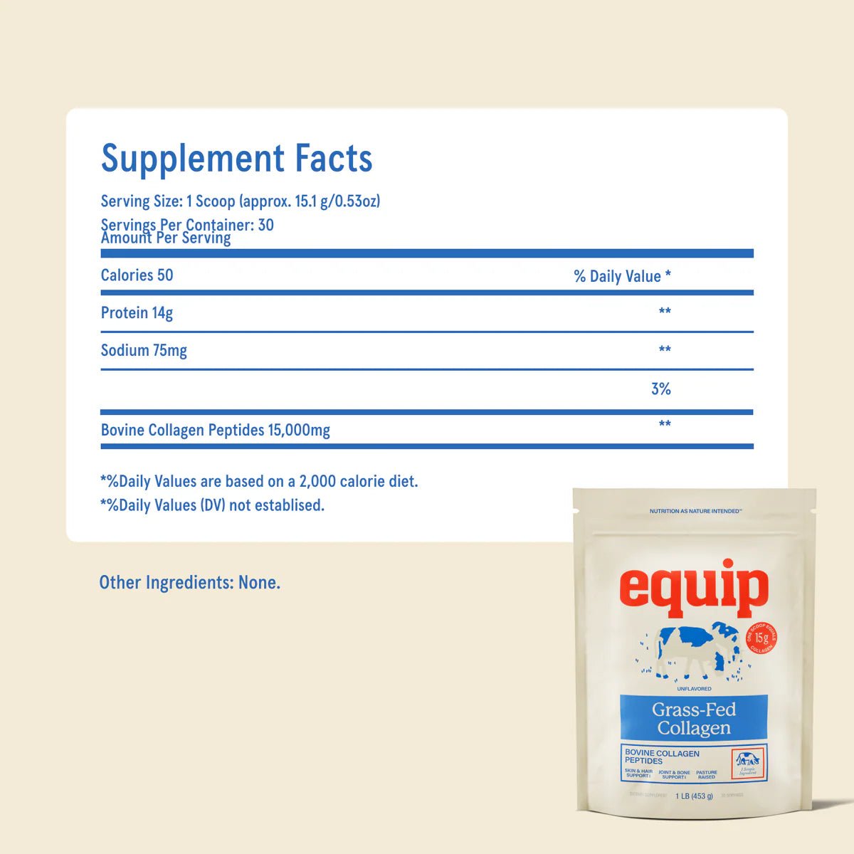 Equip Grass - Fed Collagen - Wholistic Nutrition - Protein Powder & Collagen - Equip