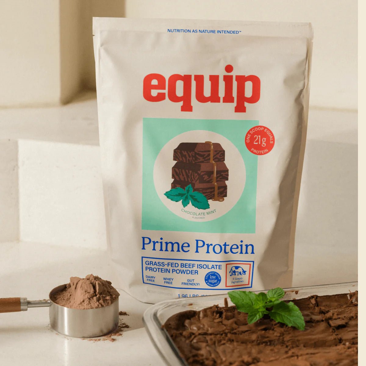 Equip Prime Protein - New - Sweetened with coconut sugar + monk fruit (4g sugar) - Wholistic Nutrition - Protein Powder & Collagen - Equip