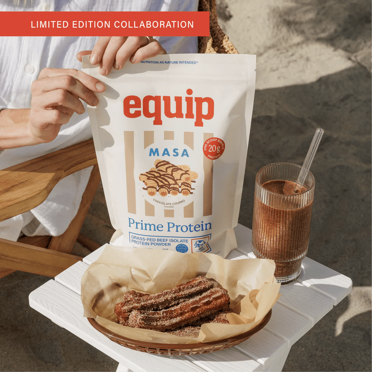 Equip Prime Protein - New - Sweetened with coconut sugar + monk fruit (4g sugar) - Wholistic Nutrition - Protein Powder & Collagen - Equip