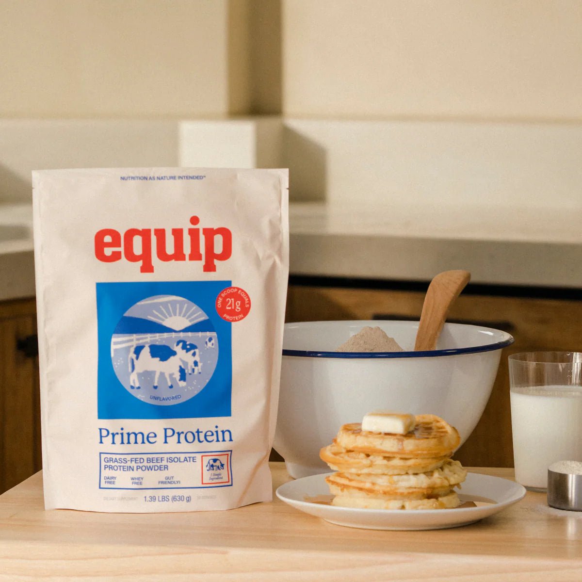 Equip Prime Protein - Original No Added Sugar (Sweetened with Stevia) - Wholistic Nutrition - Protein Powder & Collagen - Equip