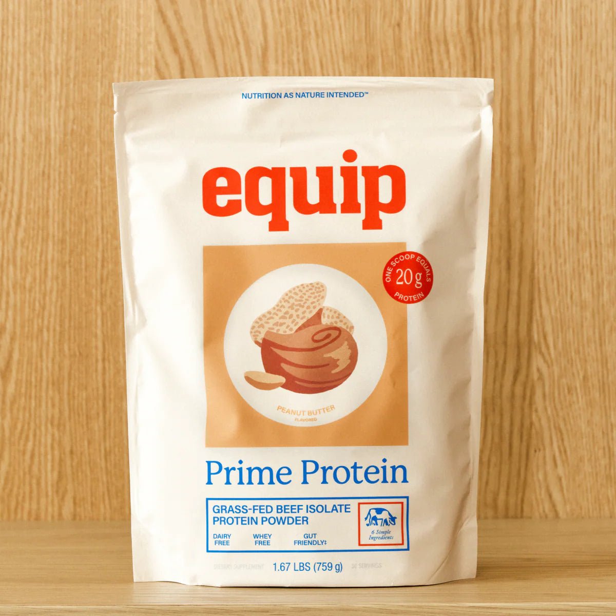 Equip Prime Protein - Original No Added Sugar (Sweetened with Stevia) - Wholistic Nutrition - Protein Powder & Collagen - Equip